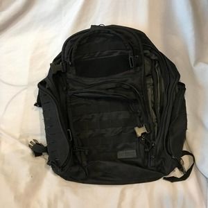 Highland Tactical Black Tactical Backpack